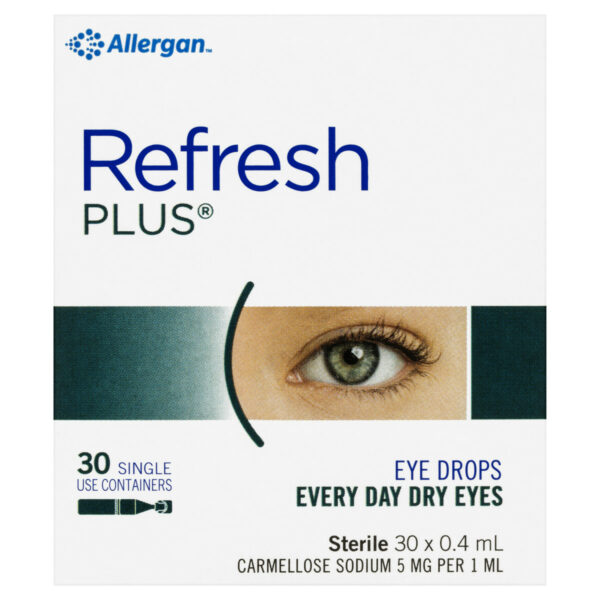 Refresh Plus Eye Drops 30 x 0.4 mL front