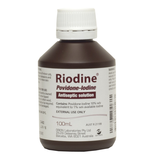 products Riodine Povidone Iodine Solution 100ml