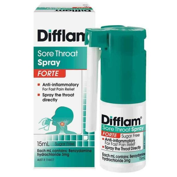 difflam forte throat spray 15ml
