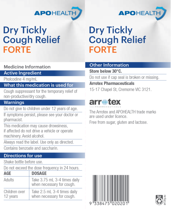 APH Dry Tickly Cough Relief Forte CARTON 200ml