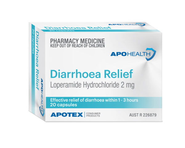 20894 APH Diarrhoea Relief Capsules 2 mg 20 Carton