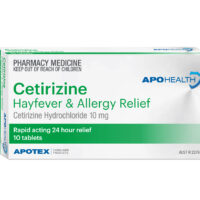 20894 APH Cetirizine ctn 10mg 10s AU MED