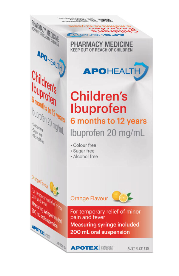 APOHEALTH Childrens Ibuprofen 6m to 12y