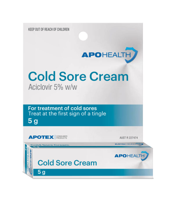 ApoHealth Cold Sore Cream 5g (Zovirax Generic)
