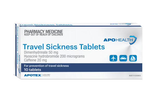 ApoHealth Travel Sickness Tablets Blister Pack 10 (S2)
