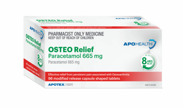 ApoHealth Osteo Relief Paracetamol Tabs 665mg Blister Pack 96